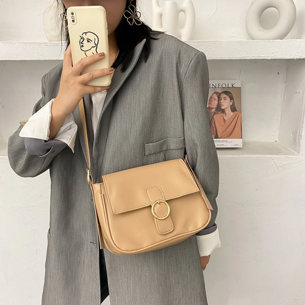 Винтажные женские стильные Женские однотонные маленькие сумки через плечо