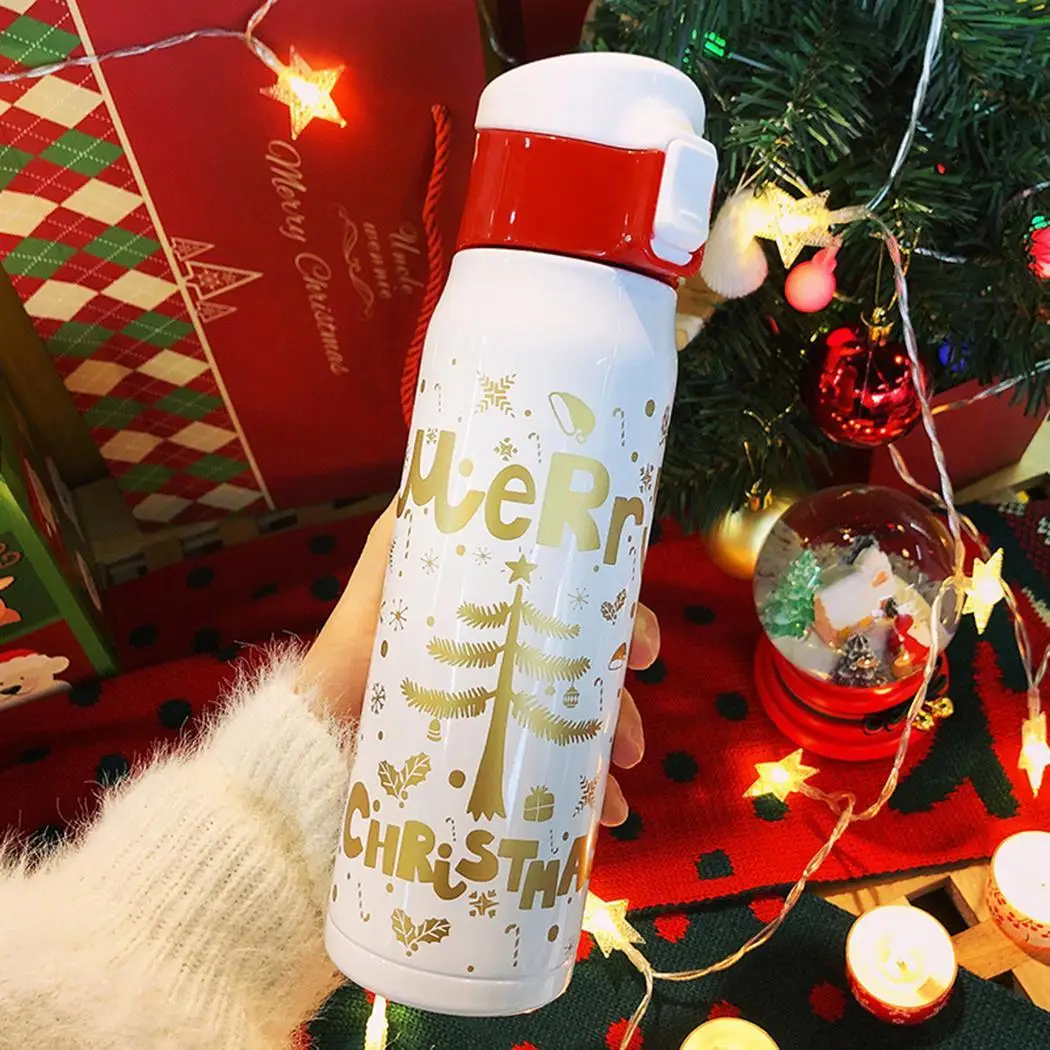 4 цвета уличная бутылка для воды модная нержавеющая сталь рождественский стиль
