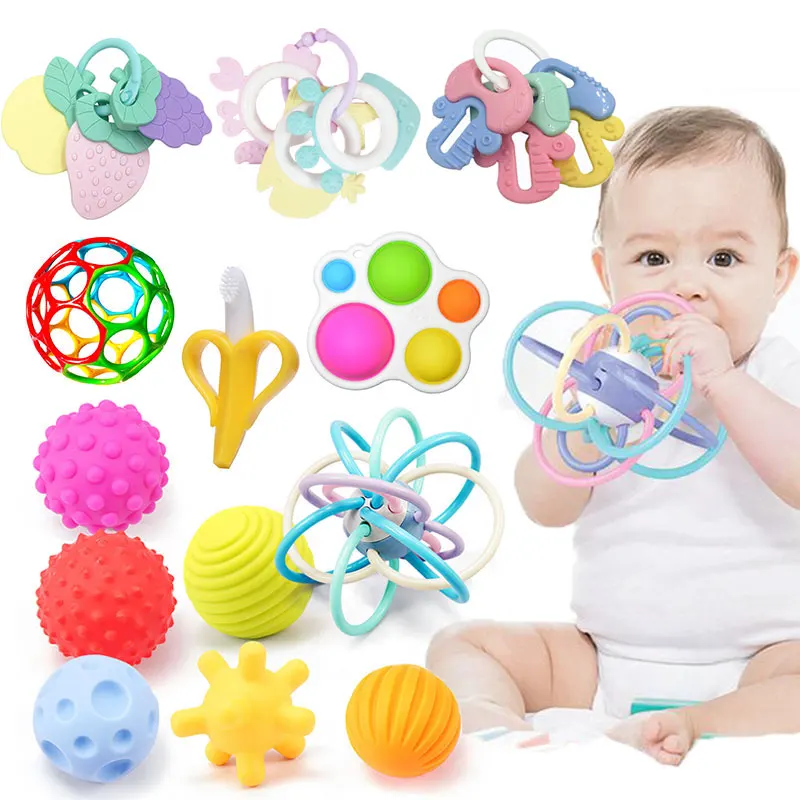 

Rattle Teether Toys For Babies Educational Baby Toys 0 12 Months Baby Games Crib Toys Teether For Baby Rattle Toys Montessori
