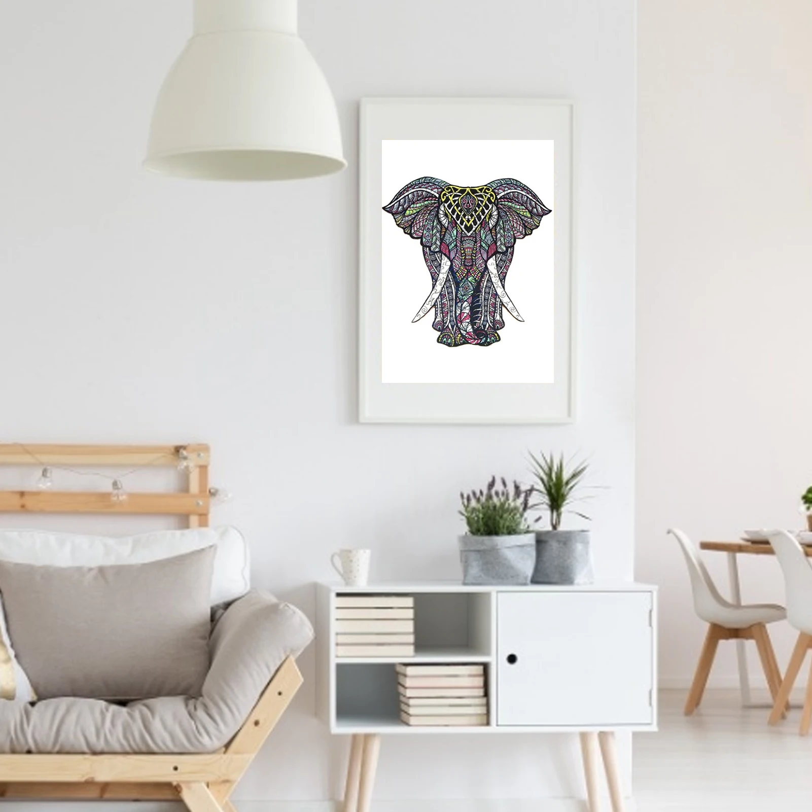 

Elephant Wooden Puzzle Corrosion-resistant Unique Jigsaw Toy Adults Kid Toys Family Puzzle Game Home Living Room Decoration