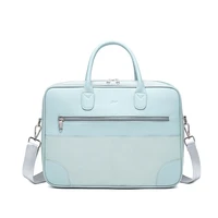fashion solid women laptop briefcase computer bag business document organizer ipad tote ladies handbag messenger purse strap