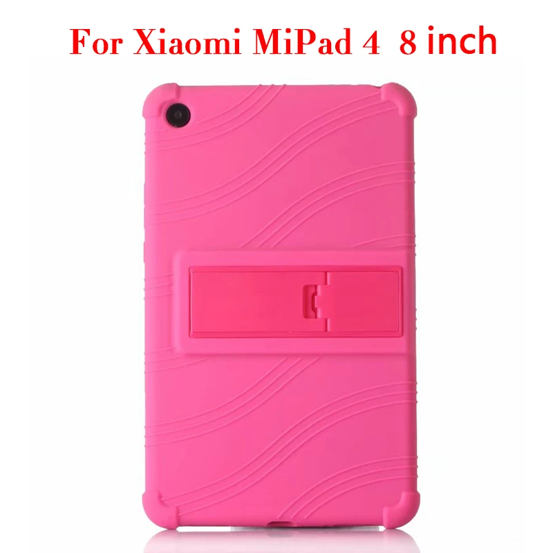 mipad4 8 rose red Силиконовый чехол для Xiaomi mi Pad 4 mi Pad4 mi pad 4 8," планшетный ПК Защитный чехол для Xiaomi mi Pad 4 plus mi Pad 4 plus 10,1" - Цвет: mipad4 8 rose red