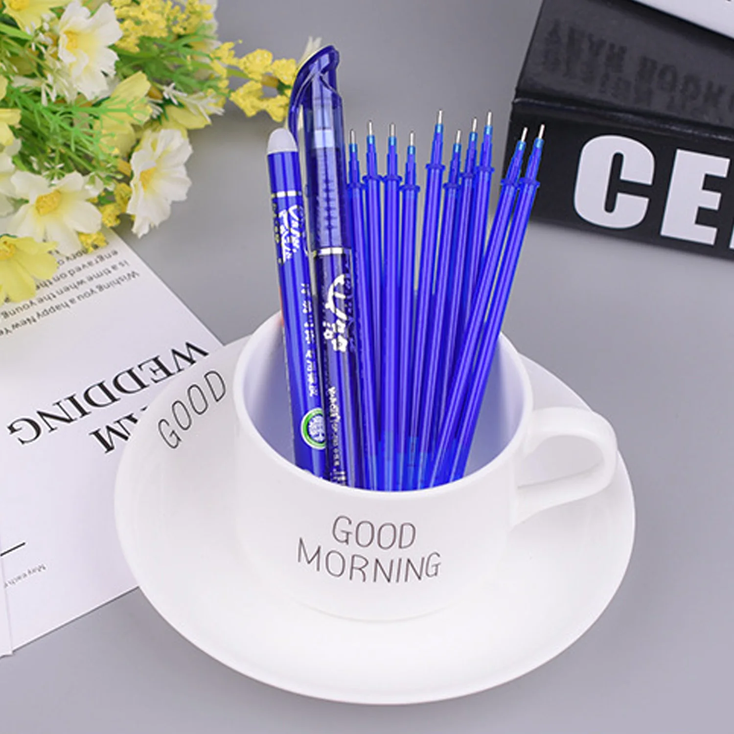 Фрикционный стирающийся 0 5 мм гелевые ручки для чернил Набор нейтральных ручек с