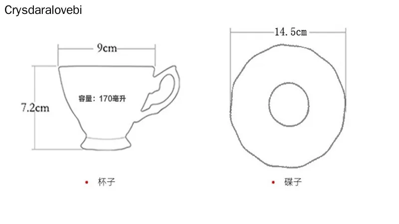 Luxury Tangshan Bone China Cup Saucer Ceramic Coffee Cup Set European English Afternoon Tea Cup Set American Mug Milk Cup images - 6