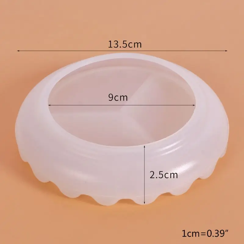 

Crystal Epoxy Resin Mold Wave Dish Casting Silicone Mould Handmade DIY Crafts