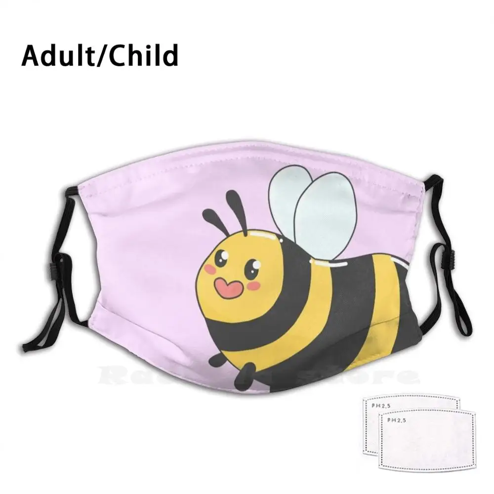 

Fat Bee Adult Kids Anti Dust Filter Diy Mask Bee Bumblebee Fat