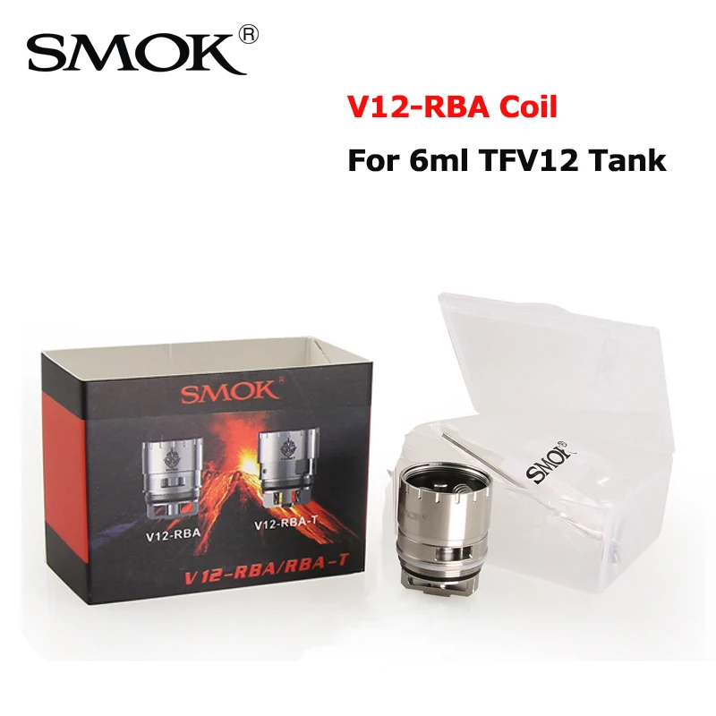Оригинальная катушка SMOK для атомайзера емкость TFV12 3 шт. головка 6 мл атомайзер Cloud