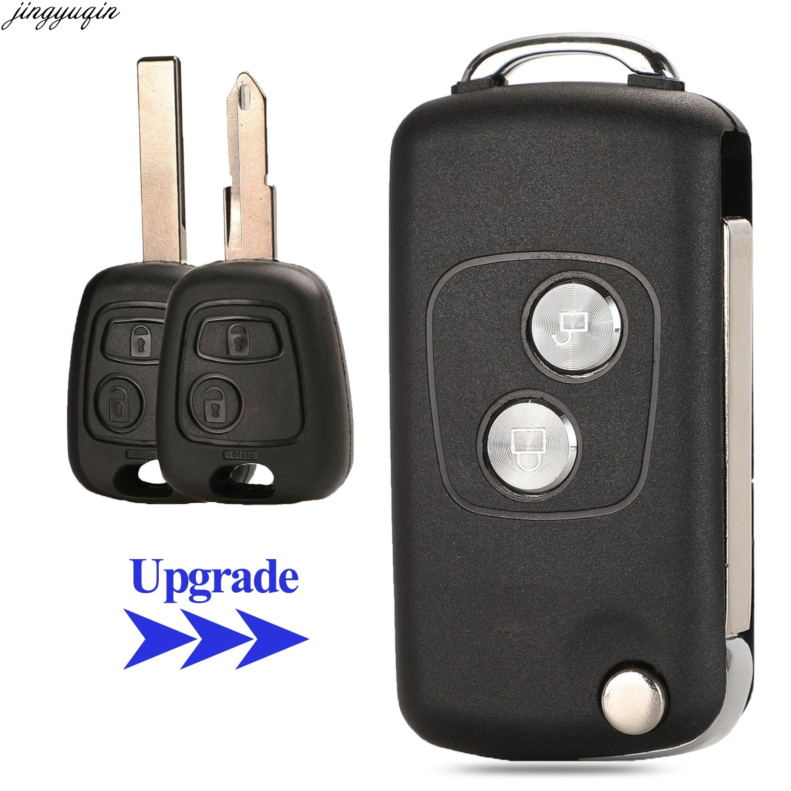 Пульт дистанционного управления Jingyuqin для Citroen C1 C2 C3 C4 Picasso Xsara Peugeot 206 306 307 107 207 407