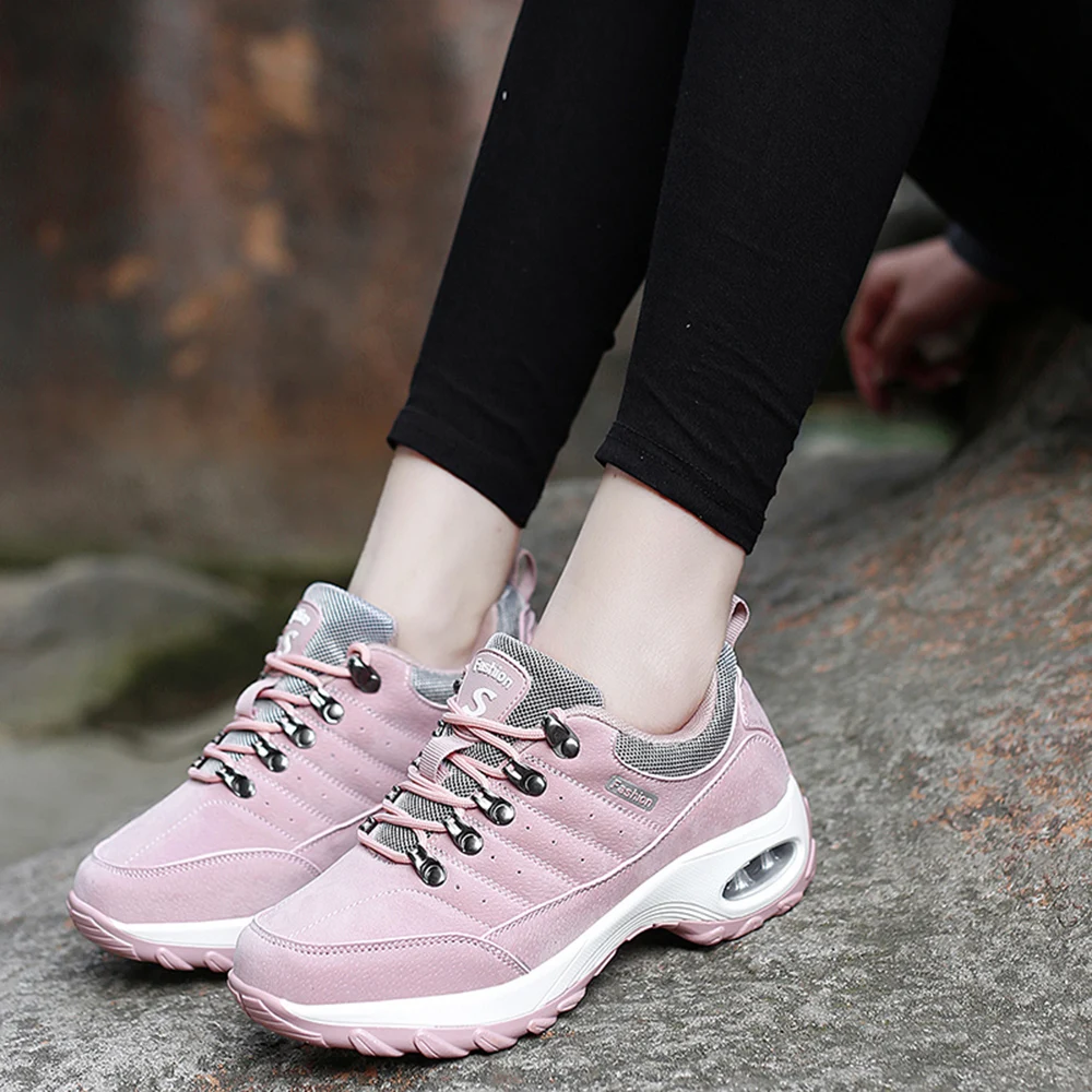 

ALIUPS 2021 Feminino Fashion Lace-Up Black Sport Shoes Running For Women Sneakers Light Tennis Woman Shoes Outdoor Gym