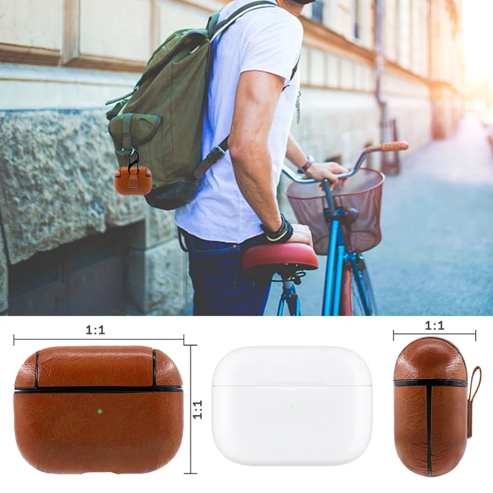 Из искусственной кожи чехол для AirPods Pro Чехол Coque Earpods чехол для Airpod Pro Чехол для Apple Air Pods Pro Earbud зарядная коробка