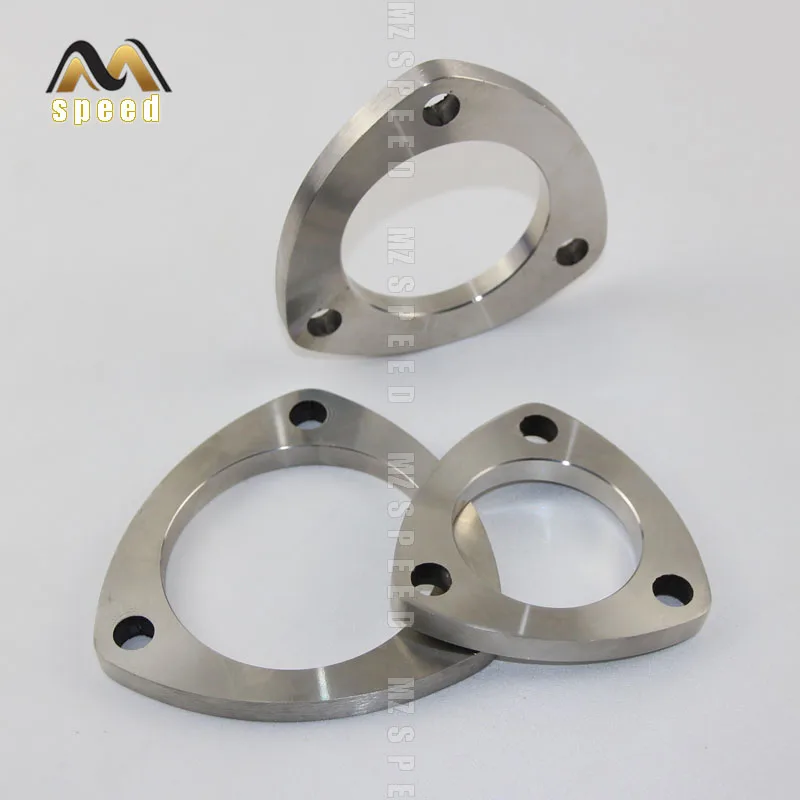 

Accessories Universal stainless steel exhaust muffler flange exhaust pipe triangle joint 51mm 63mm 76mm joint