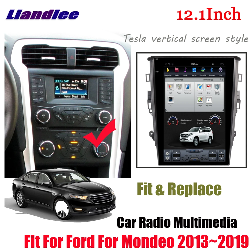 

Car Android Multimedia Radio Tesla Vertical Screen For Ford Mondeo 2013 2014 2015 2016 2017 2018 2019 Car GPS Navigation System