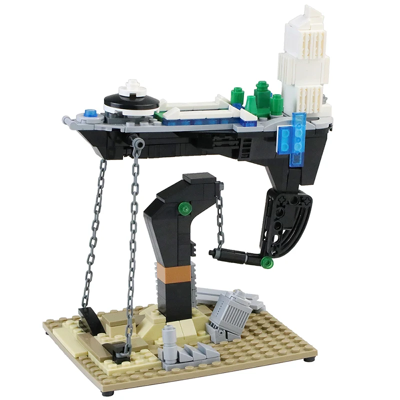 

Building Blocks Compatible Creativity Suspended Spaceship High-Tech Bricks Gifts Fit Diy Toy Christmas Gift