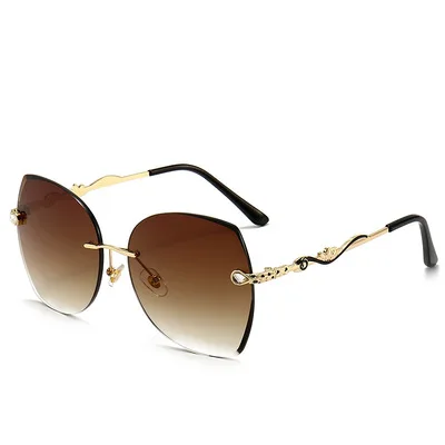 

Frameless Sunglasses For Men And Women Fashion Sliced Sunglasses Irregular Frame Personality Street Photography 2021 New Trend