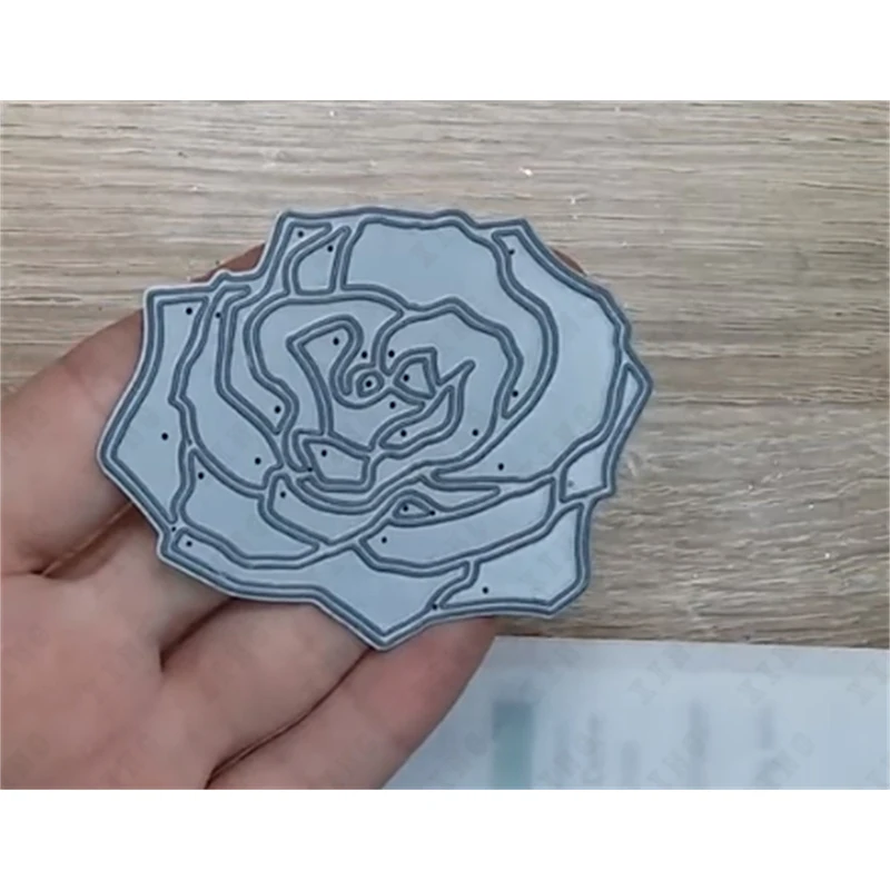 

Hot Selling Rose Flower New Metal Cutting Dies Scrapbook Diary Decoration Embossing Template Diy Greeting Card Handmade 2022