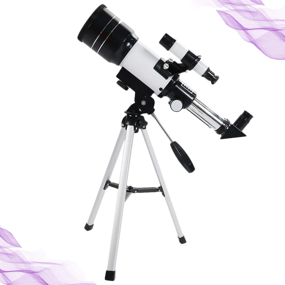 

70mm Professional Astronomical Telescope Monocular Telescope Refractive Eyepiece with a Tripod Assorted Color
