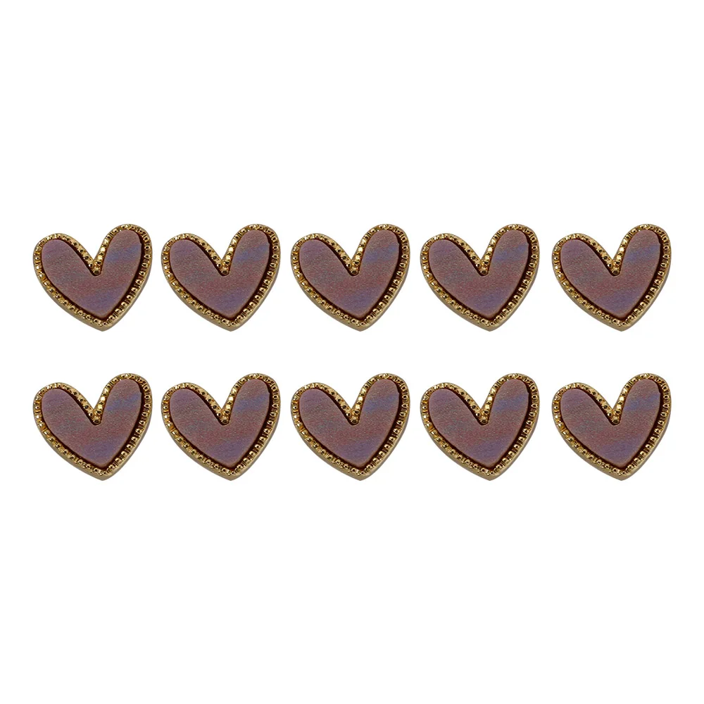 10 шт./партия нежного персикового любящее сердце ногтевое искусство украшения