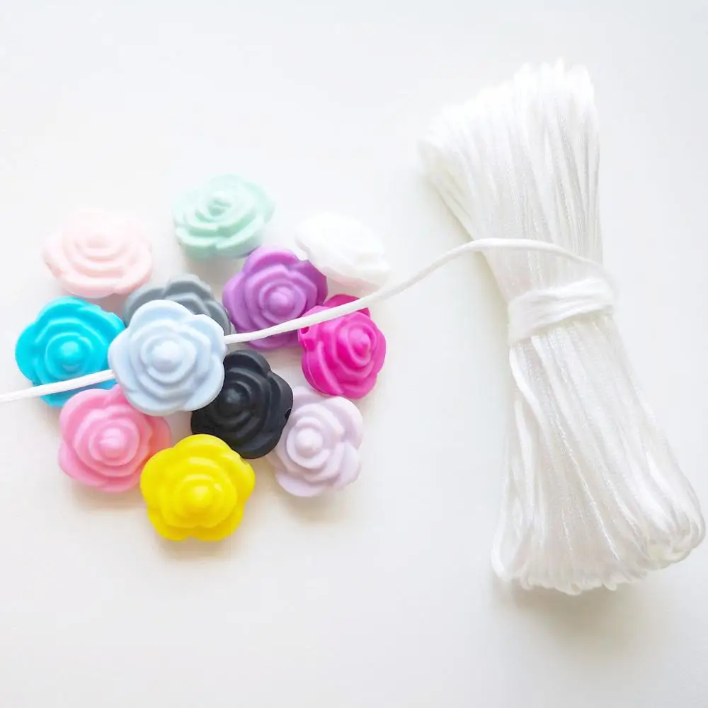 100 шт. силиконовые бусины в виде цветов|Детские прорезыватели| |