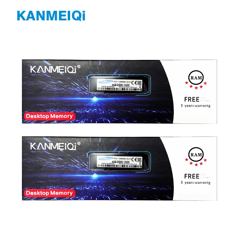 

KANMEIQi DDR3 4GB 8GB 1333 1600/1866mhz RAM DDR4 8GB 16GB 3200 2400/2666MHz memory work area desktop computer with heat sink NEW