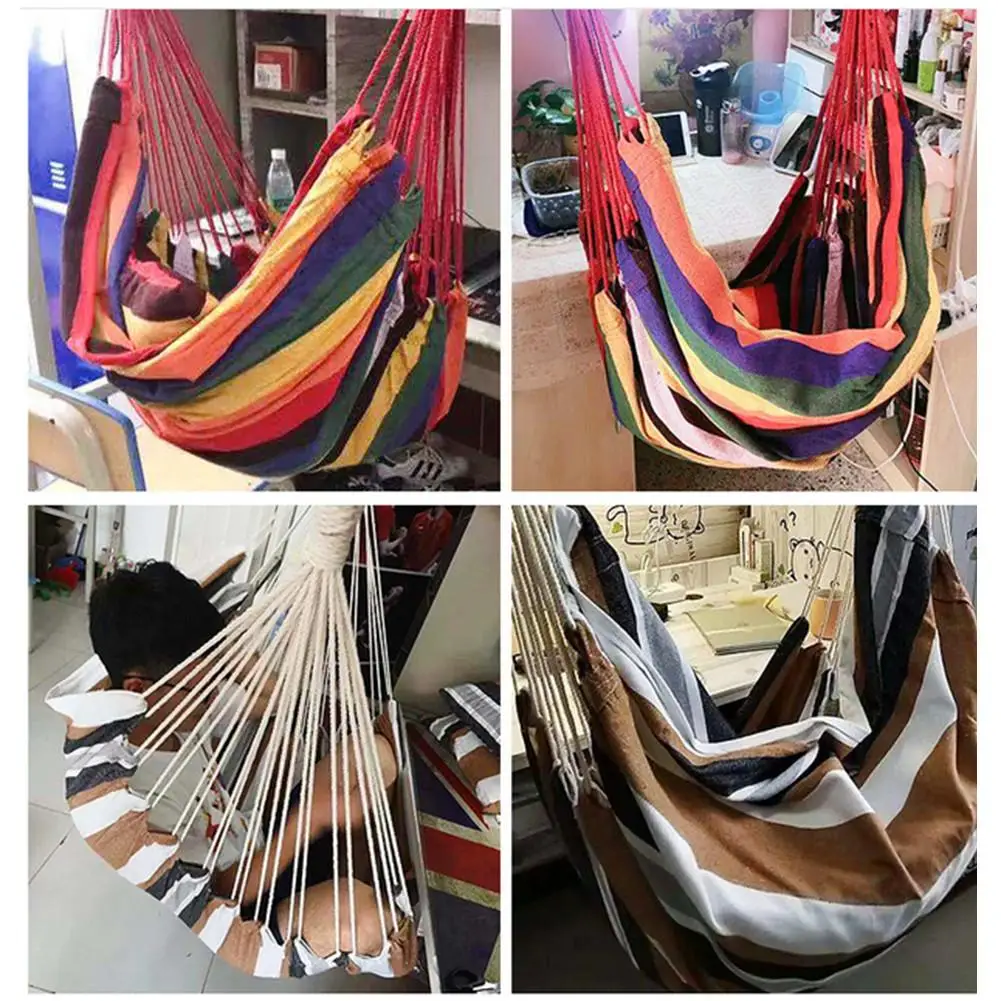 Goedkoop Nieuwe Hangmat Stoel Schommel Stoel Seat Travel Camping Hangmat Outdoor Tuin Volwassenen Kinderen Opknoping Stoel Meubelen Hangmat