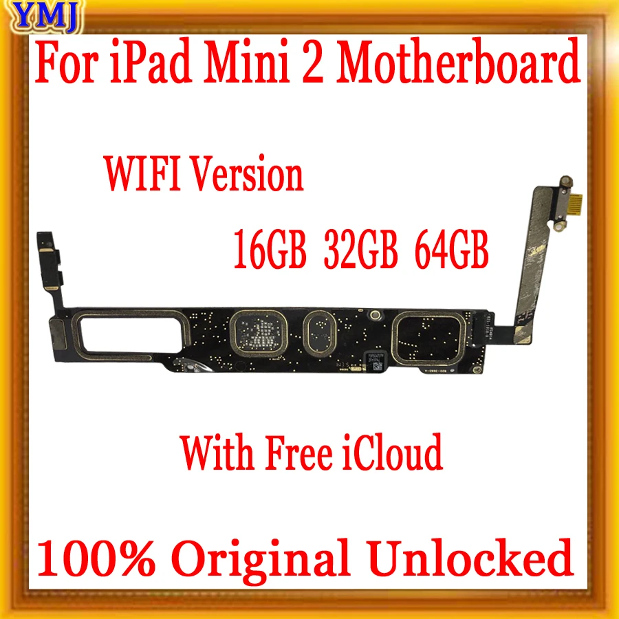 Заводская разблокированная материнская плата для iPad Mini 2 16 ГБ 32 64 версия с Wi Fi