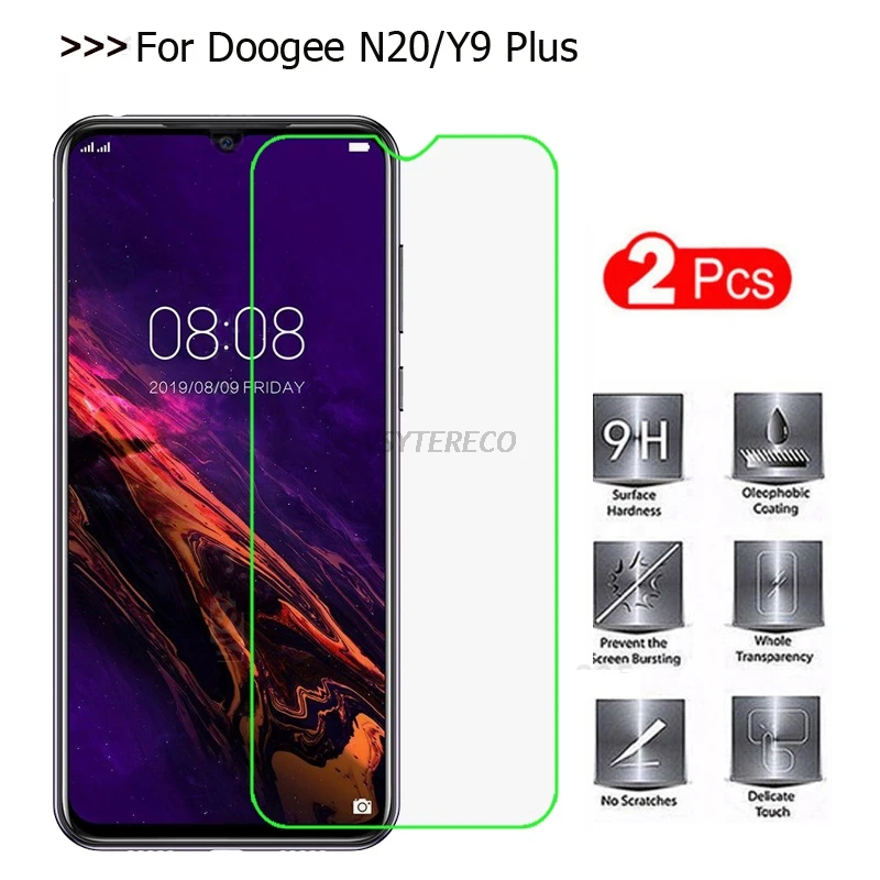 Закаленное стекло Doogee N10 N20 2 шт. чехол для защиты экрана Y7 стеклянная пленка