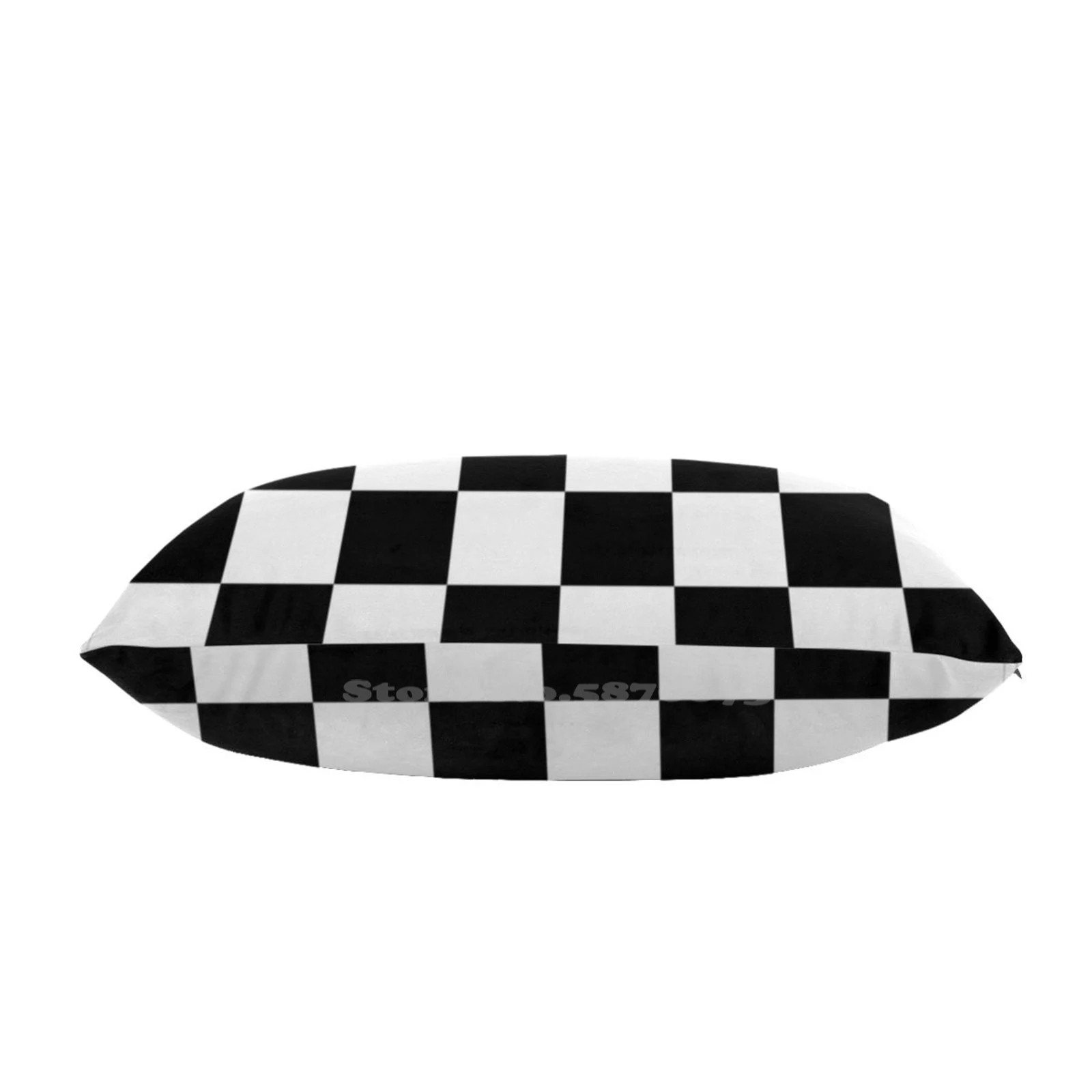 Checkered Flag Chequered Motor Sport Checkerboard Pattern Win Winner Racing Cars Race Black Bedding Pillow Cases Cover |