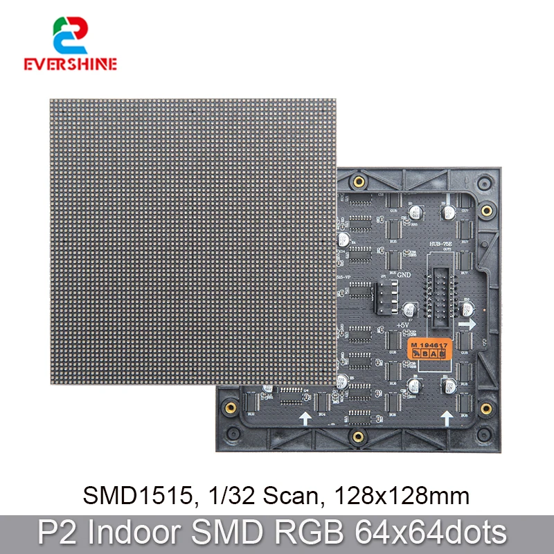 2 мм Шаг SMD2121 64x64 пикселей RGB полноцветная внутренняя Светодиодная панель матрица