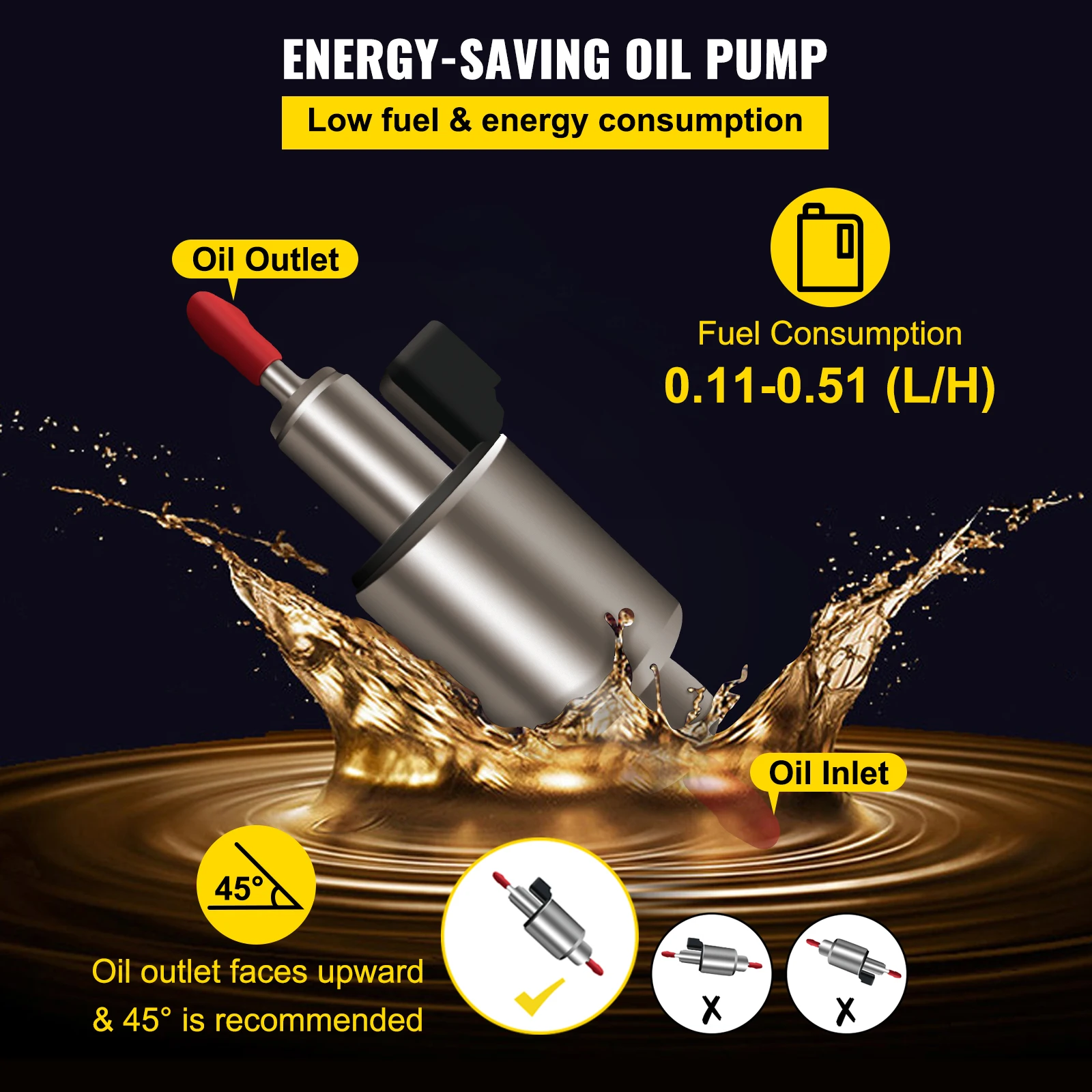 VEVOR 24 В 5 кВт дизельный Воздушный стояночный отопитель с ЖК-термостатом