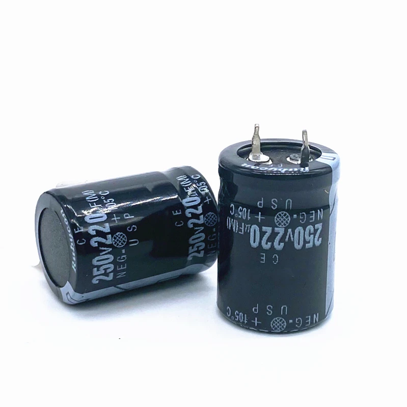 

2pcs/lot 250v 220uf Radial DIP Aluminum Electrolytic Capacitors size 22*30 220uf 250v Tolerance 20%