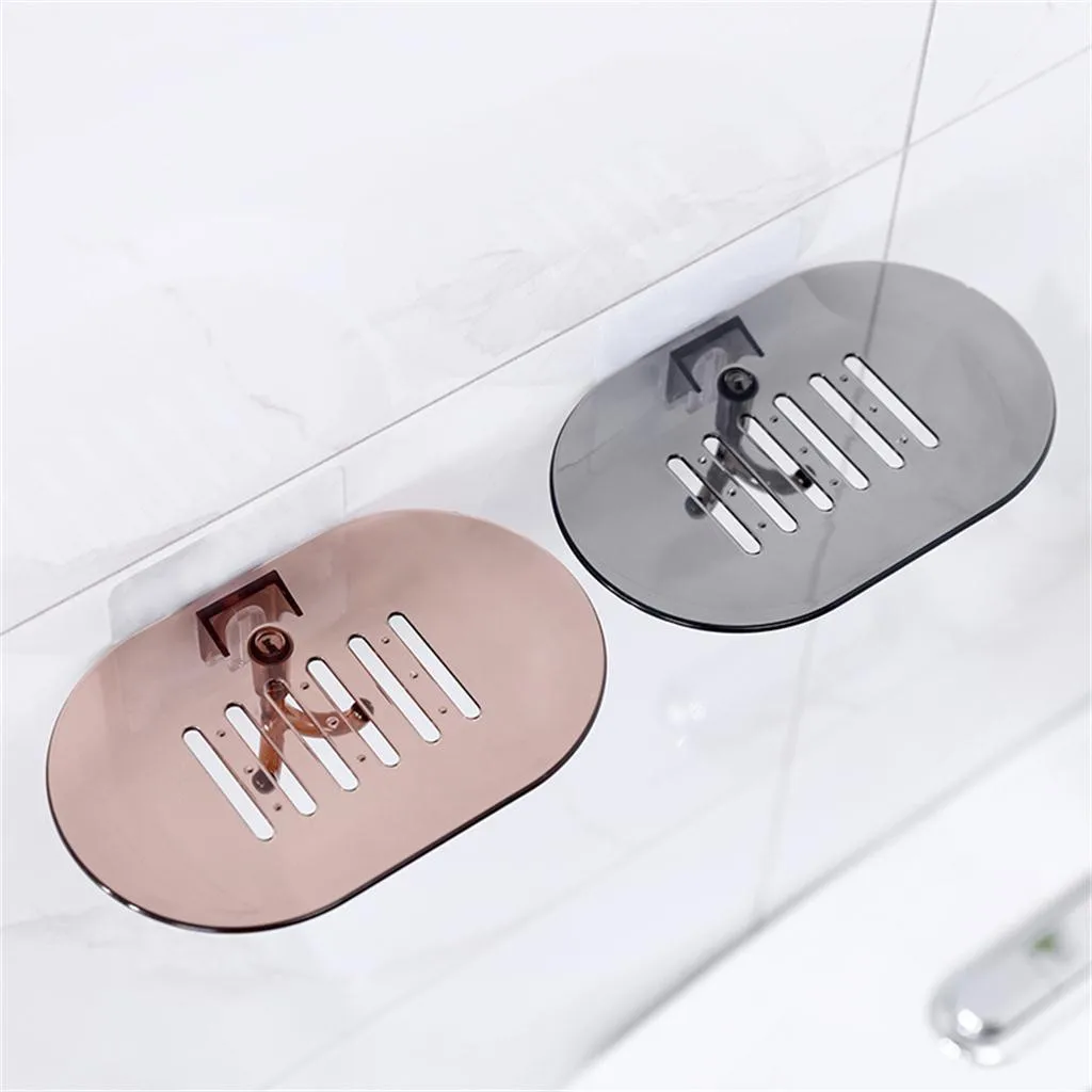 

Bathroom Shower Soap Box Dish Soap Storage Plate Tray Soap Holder Rack Wall Dishes Bathroom Tray Accessories Box porte savon