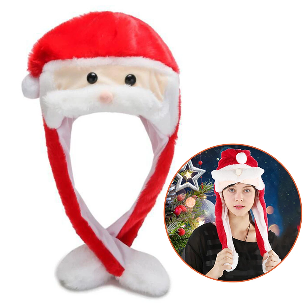 

Милые рождественские шапки, светодиодные светящиеся фланелевые высококачественные рождественские шапки, головные уборы для взрослых с Са...