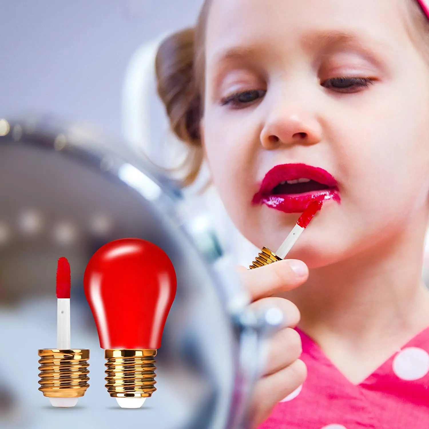 200 шт. 6 мл забавная подсветка в форме лампы бальзам для губ пустые многоразовые