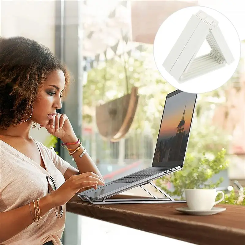 

1PC Adjustable Practical Laptop Cooling Rack Laptop Tablet Bracket for Dorm Home