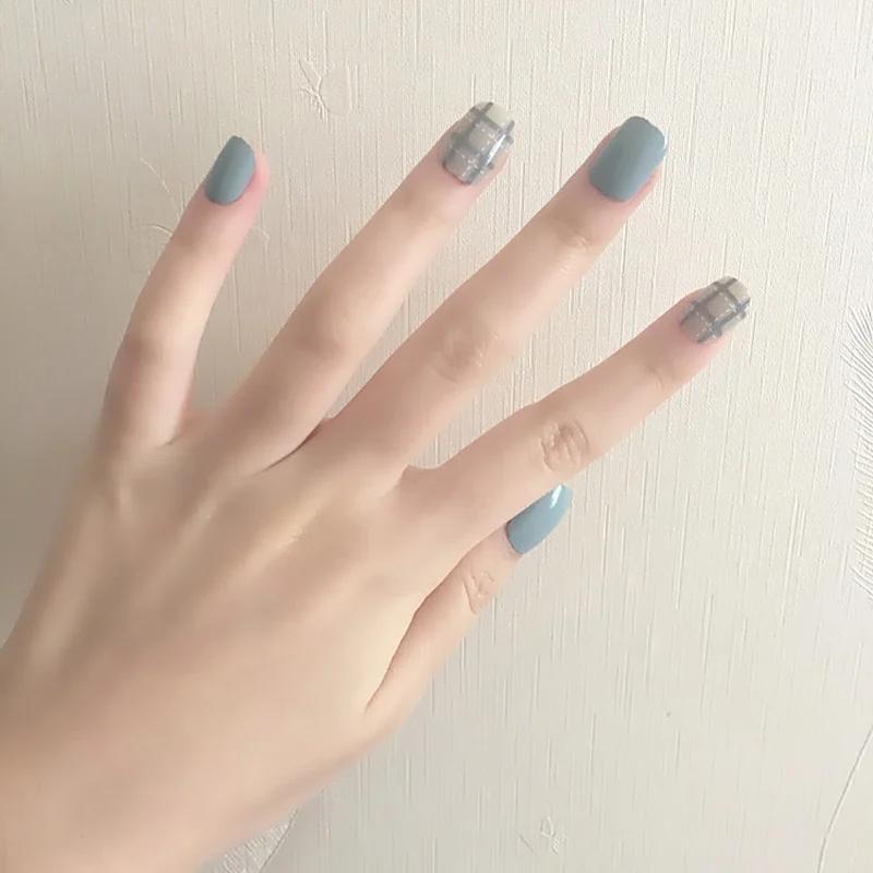 24 шт./компл. синего/серого цветов: Стиль DIY Искусство короткие искусственный мех