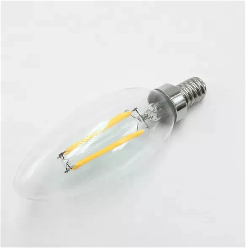 

Dimmable LED Lamp C35 C35L Candle Bulb E14 4W 8W 12W 220V Retro Antique Glass Edison bulb Vintage Led Filament Light 360 Degree