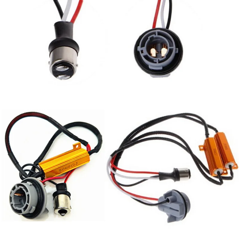 

Niscarda 1157 1156 BAU15S Светодиодный резистор нагрузки 50 Вт Адаптер Canbus с защитой от гиперпокрытия вспышки, указатель поворота, кодекс, свет