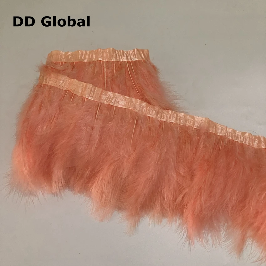 DD Global 2 метра окрашенные Золотые желтые перья марабу отделка 15-20 см 6-8 дюймов перо