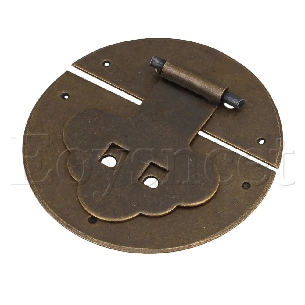 Бронзовая Античная круглая защелка для ювелирных изделий коробка сигар застежка