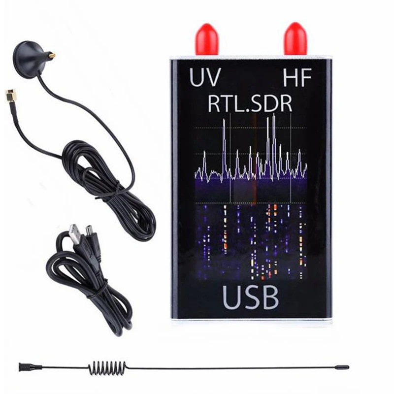 Радиоприемник Ham 100 кГц 1 7 ГГц Полнодиапазонный УФ приемник HF USB тюнер RTLSDR ключ с