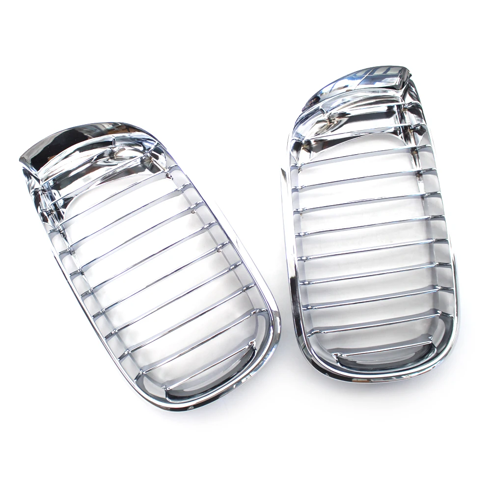 Хромированная Серебристая передняя решетка для почек гриль BMW 3 серии E46 4 Двери