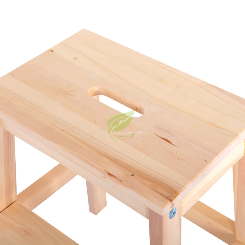 Ступенчатый стул из цельного дерева двухступенчатая складная лестница для дома