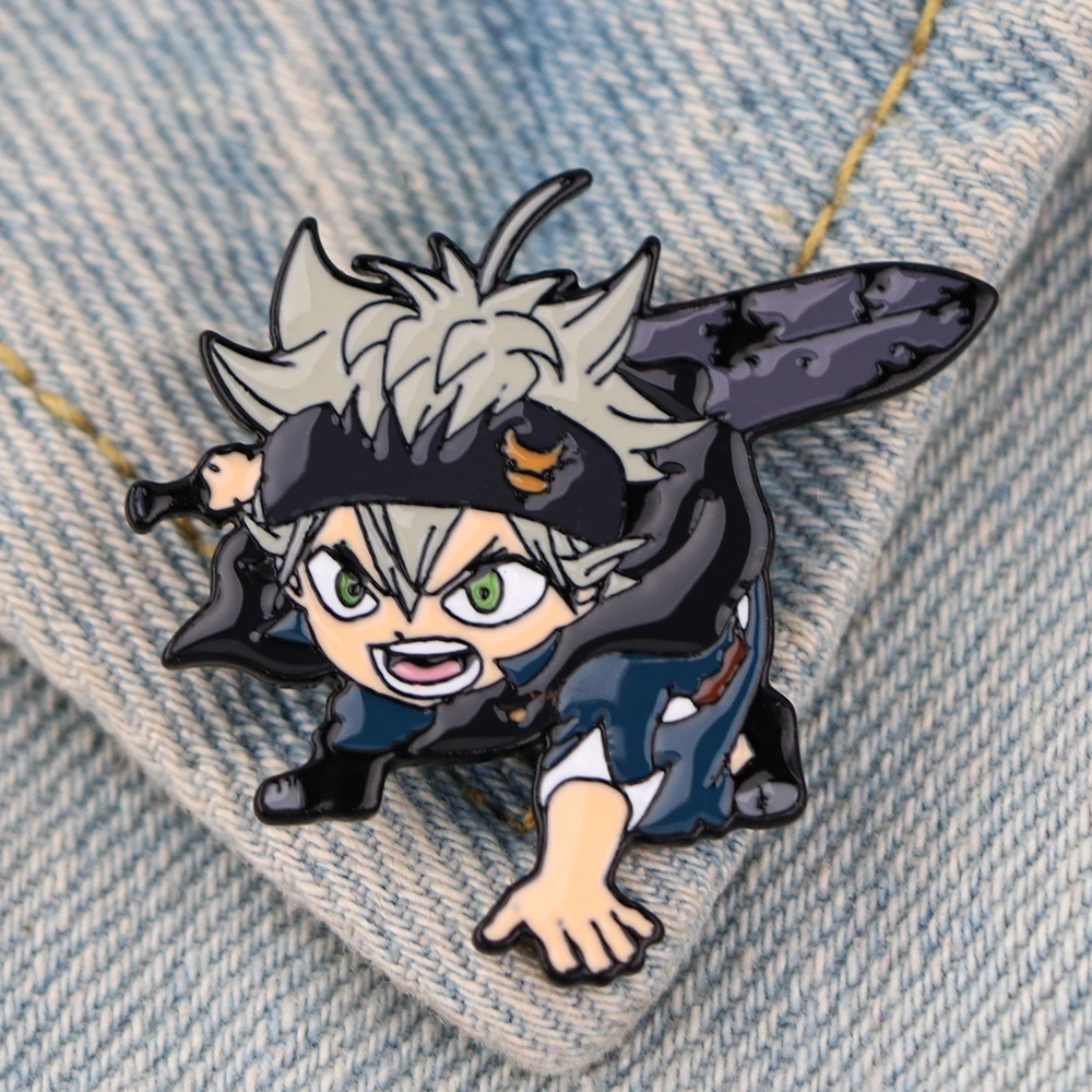 DZ2563 Значки из японского аниме Чёрный клевер аксессуары эмалированная Шпилька