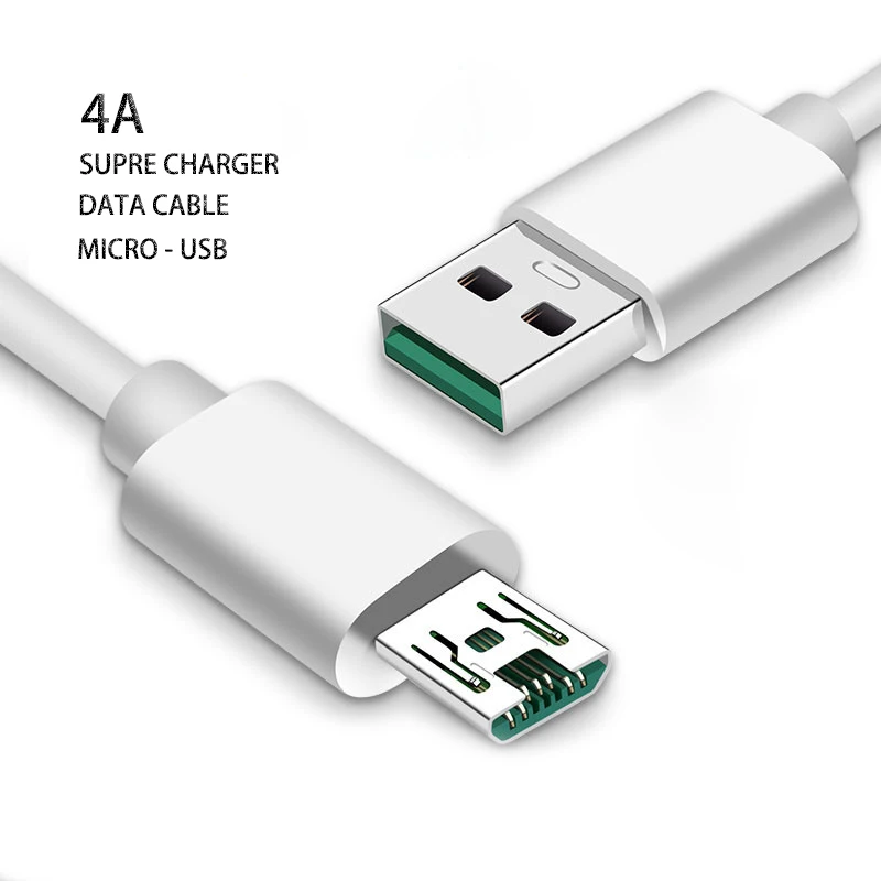 Micro USB кабель 4A быстрая вспышка Зарядка для VOOC OPPO Vivo Microusb зарядное устройство samsung