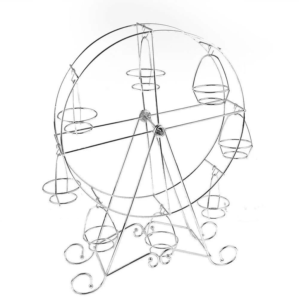 Подставка для торта с 8 колесами обозрения подставка кексов Серебряный держатель