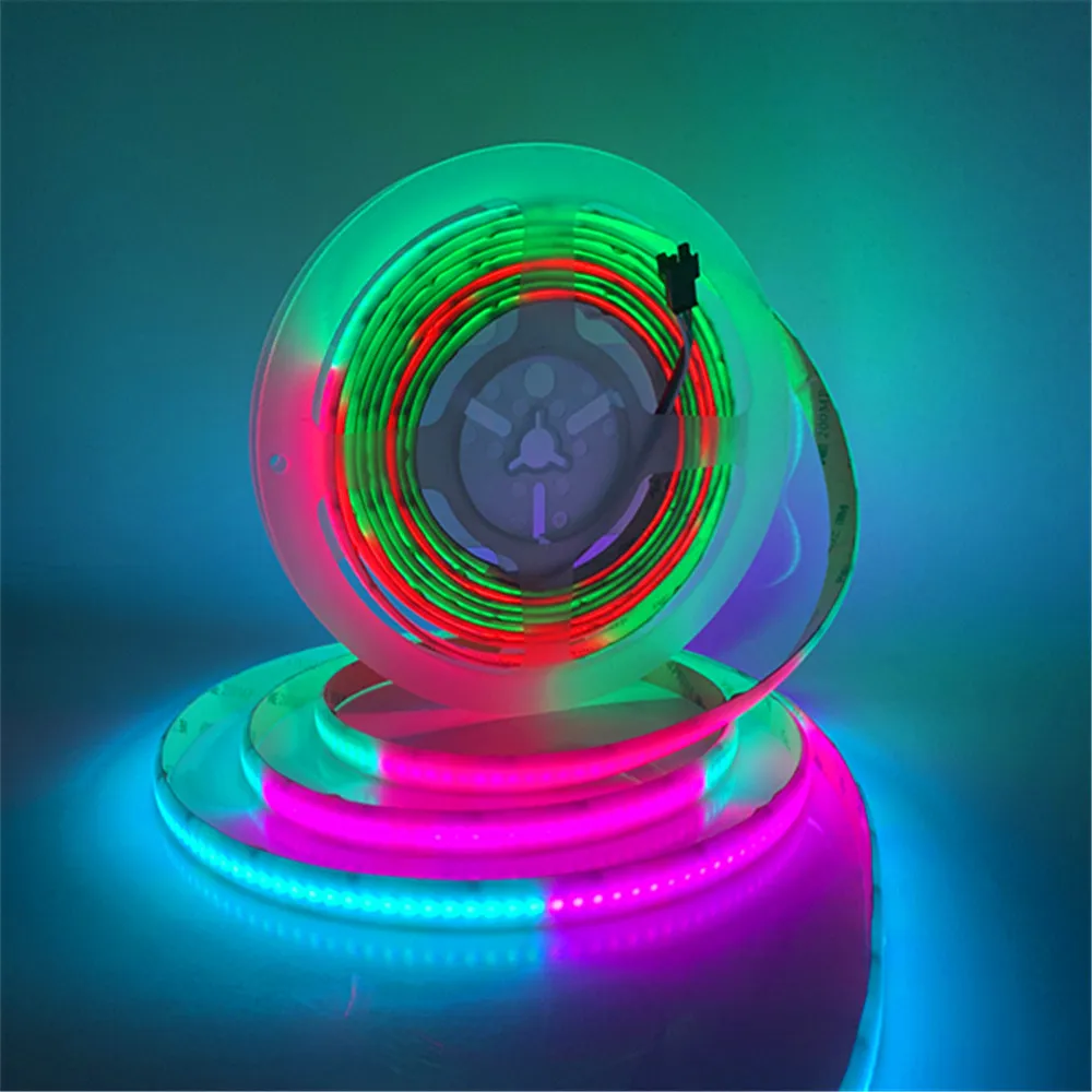 Полноцветная цифровая RGB COB Светодиодная лента 12 В WS2811 / 1903 /16703 программируемая 5 м