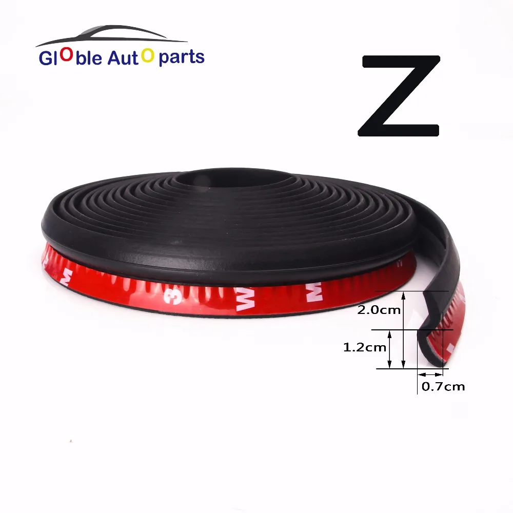 4 Meter Z Type Adhesive Car Door Seal Noise Sound Insulation Rubber Weather Strips Edge Trim Dust Waterproof Universal | Автомобили и