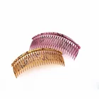 Модные гребни для волос 2021 дюйма, однотонные заколки для волос для женщин и девочек, практичные женские аксессуары для укладки волос с 24 зубцами, 5,5