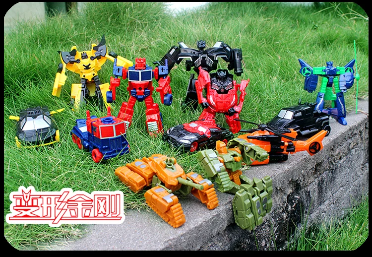 Робот трансформер желтая машинка Совместимая модель Детский конструктор хобби