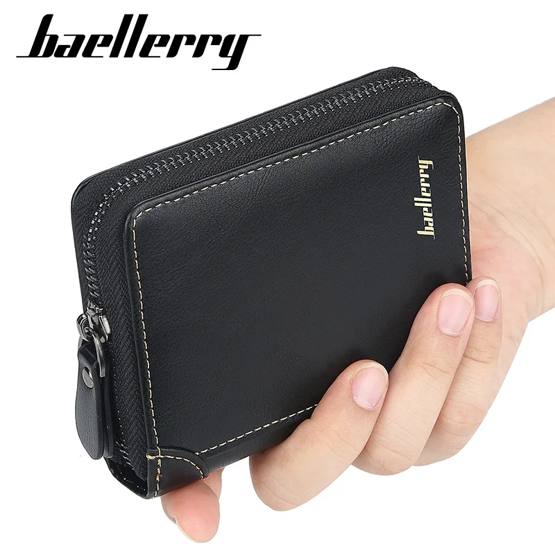 

Мужской кошелек Baellerry, из искусственной кожи, короткий клатч